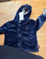 Gilet marine cœur mer 6 mois doux 