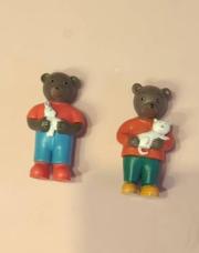 Petit Ours Brun 2 figurines 