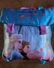 Coussin sac à dos reune des neiges avec miroir à l'intérieur 