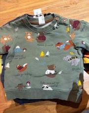 Pull Foret Kaki HM 6-9 mois