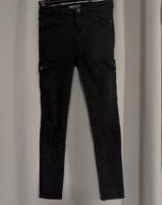 Jeans noir à poche 