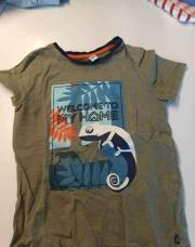 T-shirt MC 6A Okaidi welcome to my home caméléon 