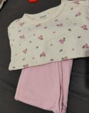 Pyjama 2pc fleur rose