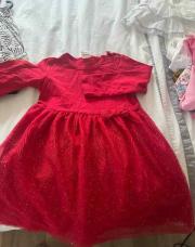 robe rouge HM taille 86