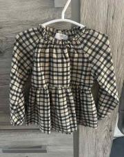Chemise beige et noir 2-3 ans 