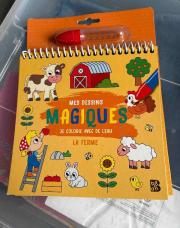Livre mes dessins magique la ferme 