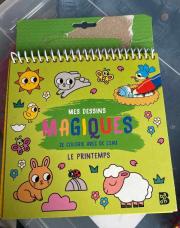 Livre mes dessins magique le printemps 