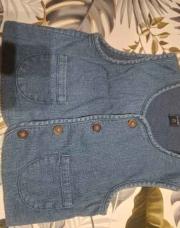 Veste sans manches jeans kiabi 2 ans 