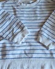 Pull mango blanc et bleu 104 cm