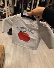 Pull blanc pomme