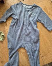 Pyjama velour bleu 12mois