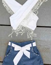 Ensemble short et top - taille 8 ans