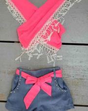 Ensemble short et top - taille 8 ans