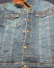 Veste en jeans fourree 7/8A