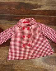Veste carreaux rouge HEMA 68cm - M