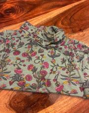 Blouse col fleuri 9 mois tao 