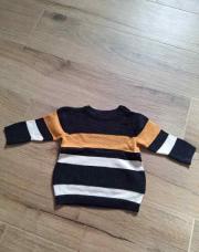 Pull lignés bleu/brun/blanc Orchestra 9M neuf