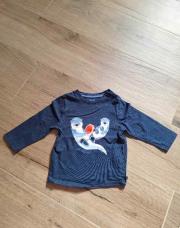 T-shirt LM bleu loutres Obaibi 12M