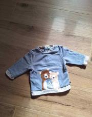 Pull bleu oursons Obaibi 12M