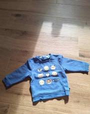Pull bleu animeaux Obaibi 12M