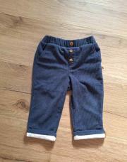 Pantalon bleu foncé côtelé Obaibi 12M 