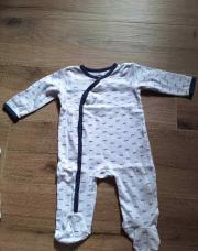 Pyjama blanc/bleu lunettes 12M
