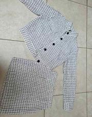 Jupe effet tweed