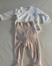 Ensemble 0 mois body + pantalon 