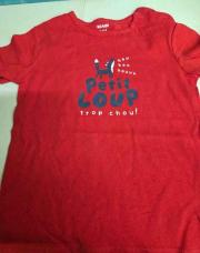 T shirt petit loup trop chou