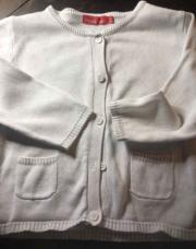 Gilet blanc tissaia 2 ans