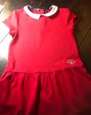 Robe sergent major rouge 4 ans 