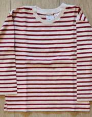 4/5ans T-shirt LM ligné blanc et rouge ZARA