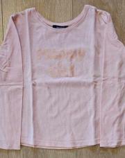 5ans t-shirt rose HAPPY girl OKAIDI