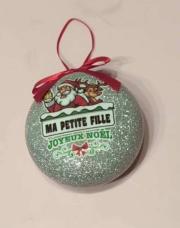 Joyeux Noël ma petite-fille (argentée)