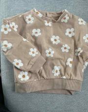 Pull beige à fleurs - 12 mois (Kiabi)