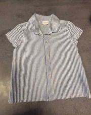 Chemise bleu ligné 24mois 