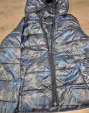 Veste bleu feuillage 3ans