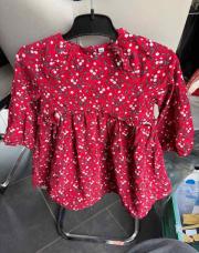 Robe sergent major 18 mois rouge