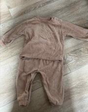 Pijama 2 pièces brun 6-9mois 