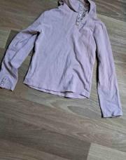 T-shirt avec bouton mauve jbc 122 cm