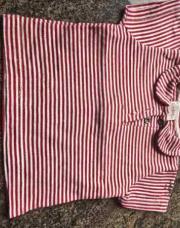 Blouse lignée rouge Confetti 6 mois 