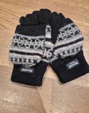 Gant noir gris 