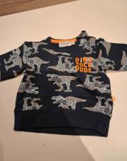 Sweat 1 mois dinosaures 