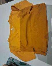 T-shirt 0-1 mois jaune
