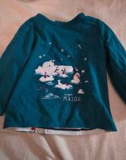 T-shirt vert pingoins Sergent Major 12 mois
