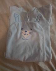 Pyjama 1 pièce lapin bleu ABSORBA 12 mois