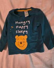 T-shirt vert Winnie l’ourson 12 mois