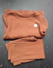 Ensemble rouille 9/12 mois