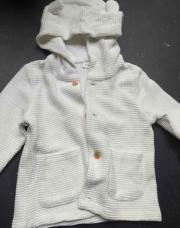 Gilet blanc 9/12 mois 