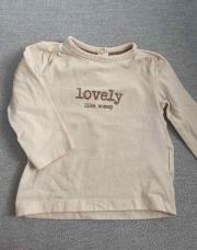 T-shirt longues manches lovely - 6 mois